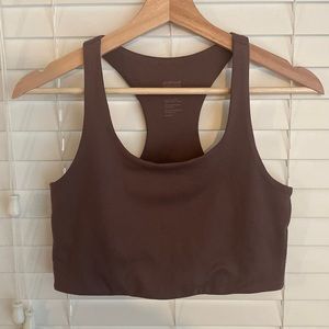 Paloma racerback brown sports bra